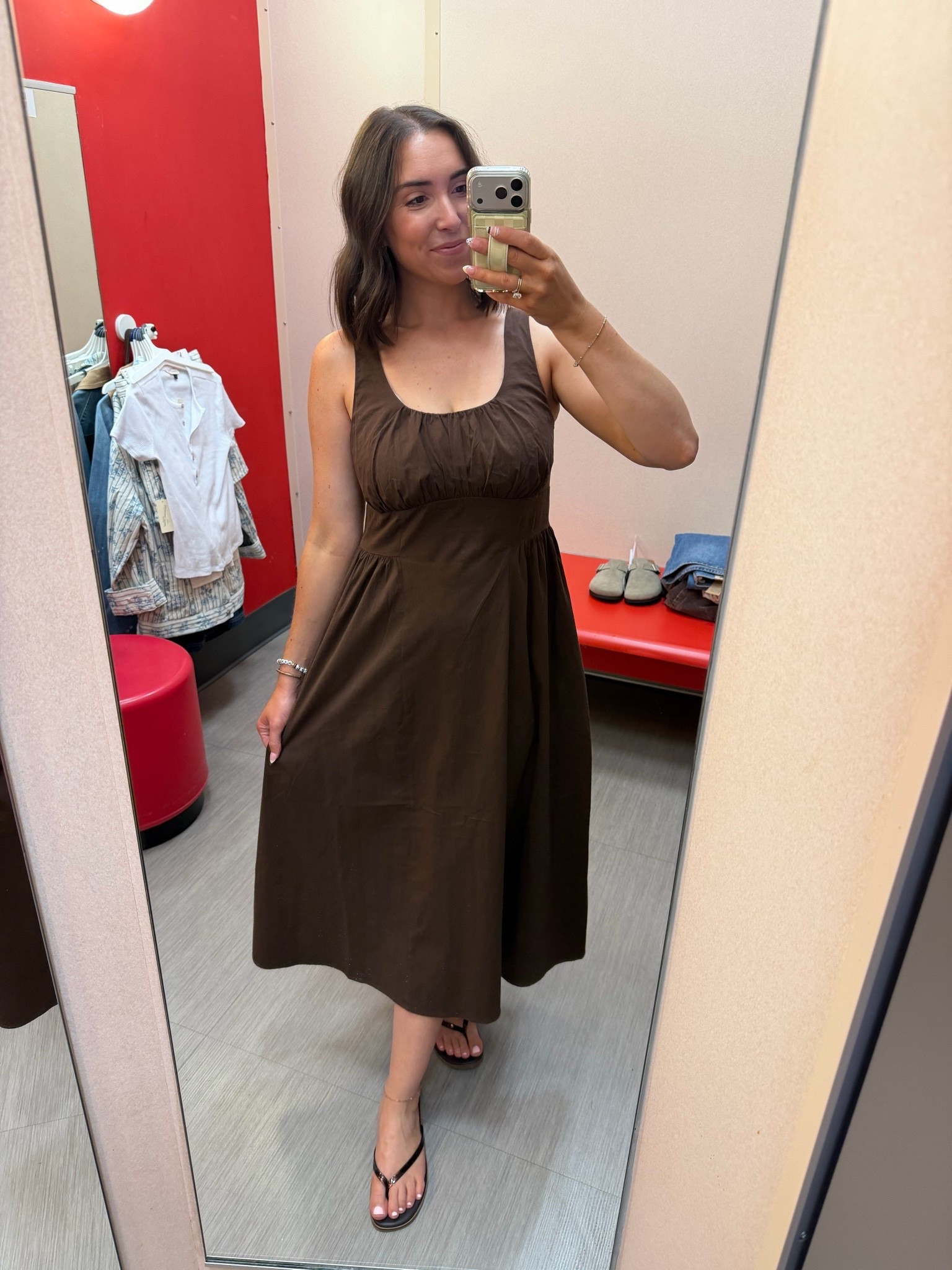 @Target new arrivals, Fall fashion finds, try-on haul 🙌🏻🤎🍂

This insanely flattering brown dress is perfect for family photos!! 🤎

Size  8, 150lbs, 5’8” - Wearing a M (TTS) in everything!

#LTKootd #LTKTall #LTKSaleAlert