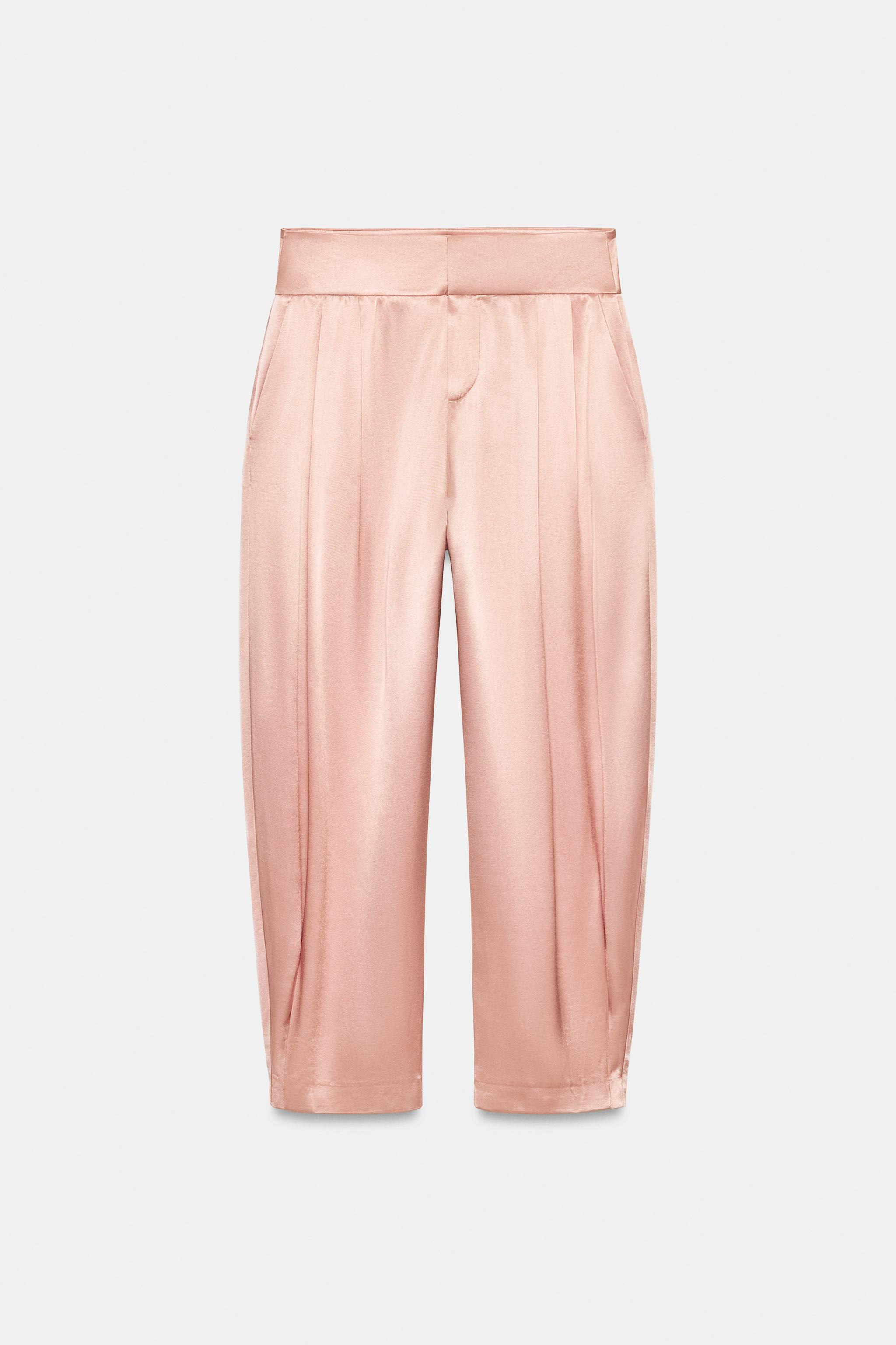 PANTALONI SATINATI A PIEGHE | Zara IT