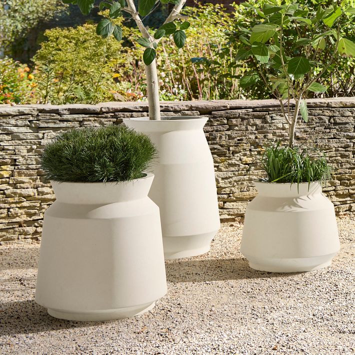 Remmi Ficonstone Indoor/Outdoor Planters | West Elm (US)