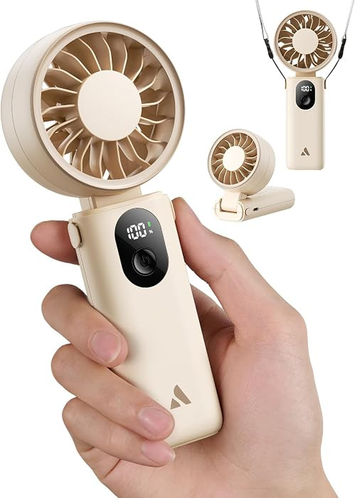 Aecooly Mighty Portable Handheld Fan | 20H Max Cooling Time | 3 Flexible Modes | 5 Speeds Wind | ... | Amazon (US)