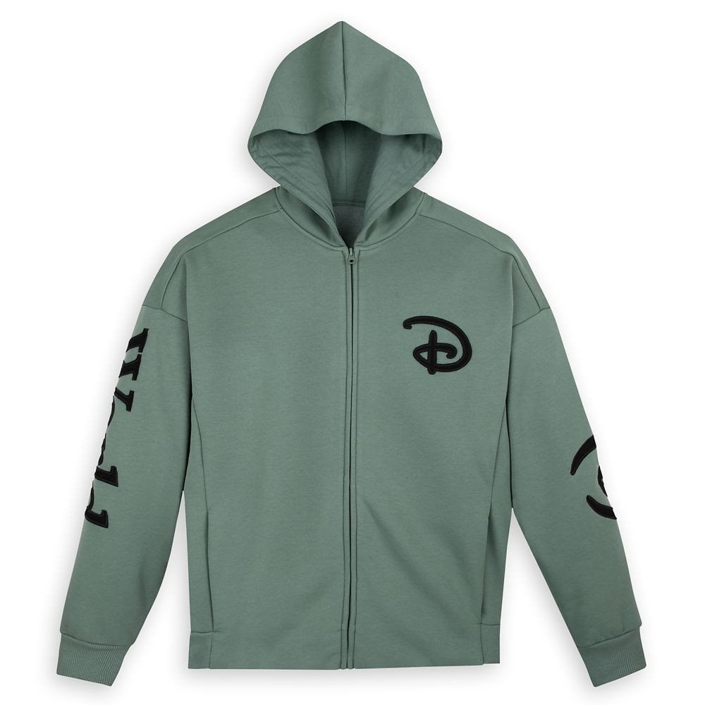 Walt Disney World Logo Zip Hoodie for Adults – Green | Disney Store