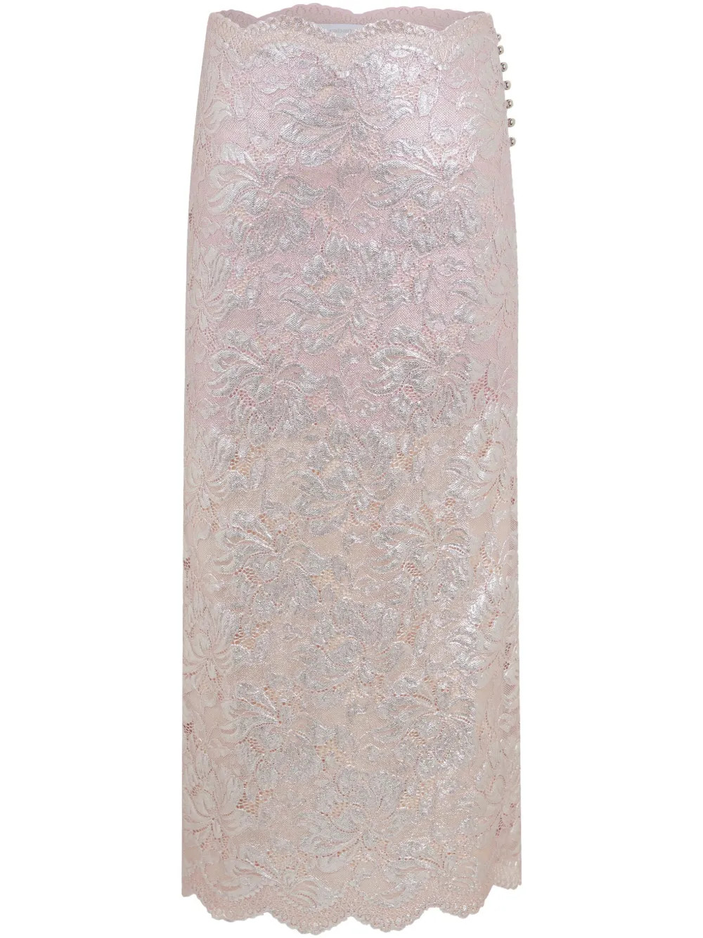 Rabanne Lace Maxi Skirt | Pink | FARFETCH | Farfetch Global