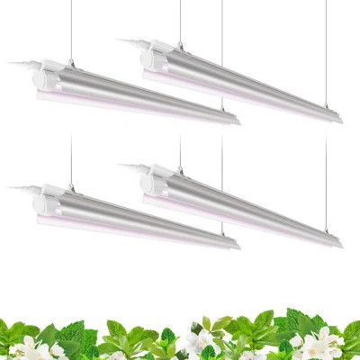 Barrina T8 Led Grow Light 4ft,168w(4 X 42w), 1000w Equivalent, Full Spectrum, V-shape With Reflector Combo, Grow Lights For Indoor Plants, Greenhouse, | Wayfair North America