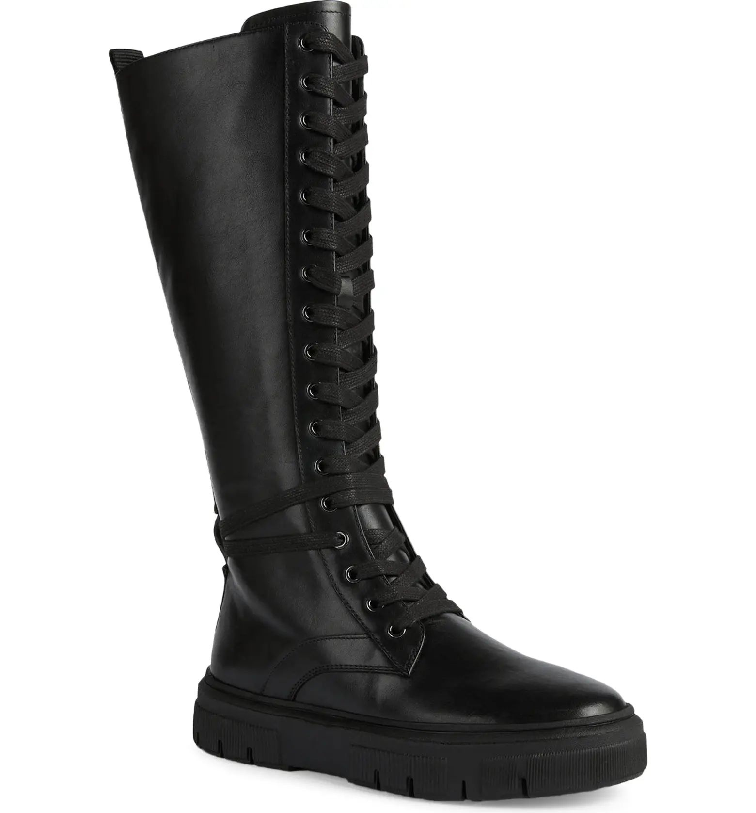 Geox Isotte Tall Combat Boot | Nordstrom | Nordstrom