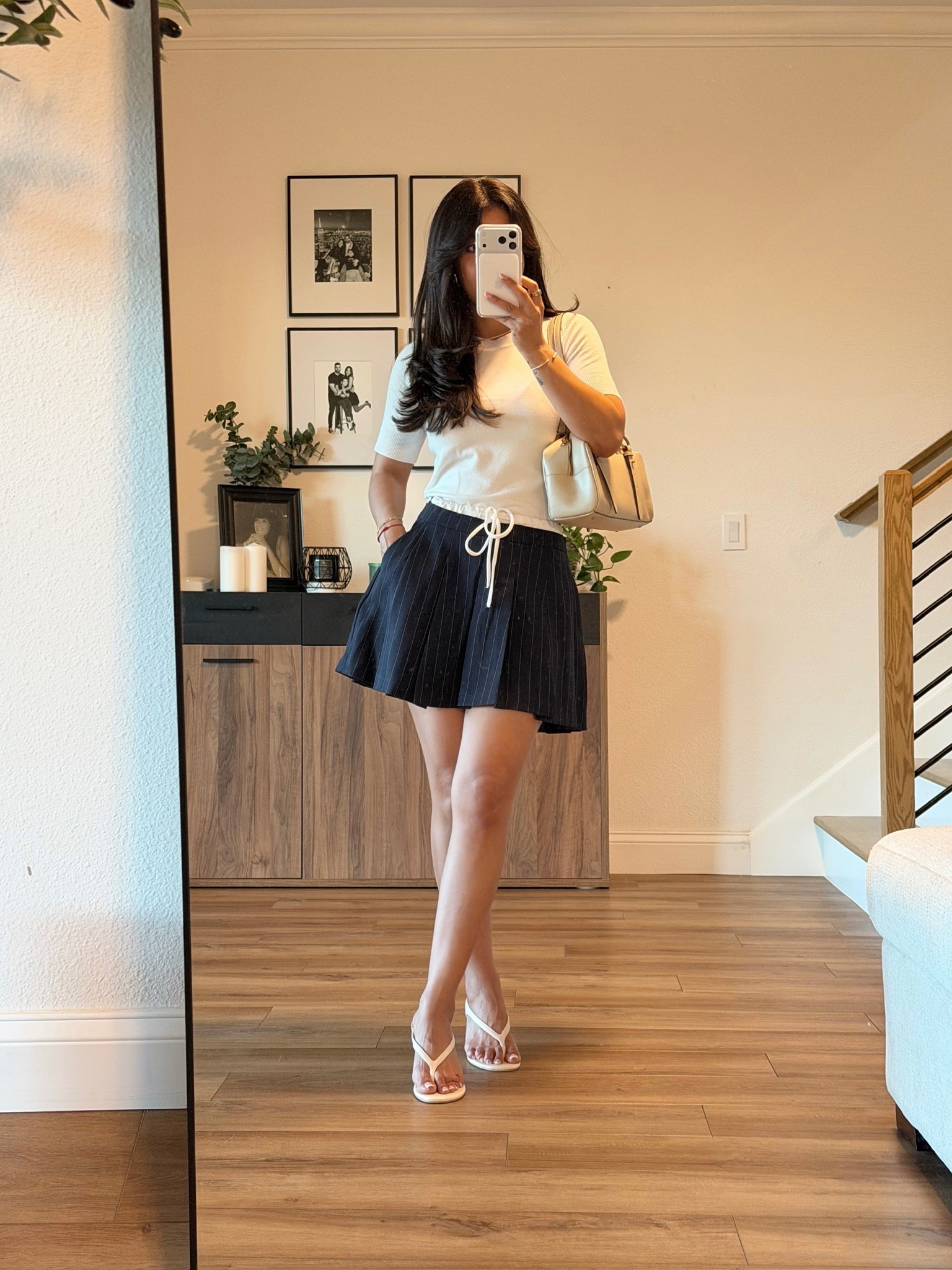 Pleated mini skirt outfit idea!

This striped mini skirt looks so good styled with a simple white tee and thong heels! It’s a simple but cute casual outfit idea! Linking more of my Walmart finds below!

Walmart outfits, mini skirt outfit, Summer outfits, Walmart fashion, Walmart finds

#LTKSeasonal #LTKgrwm #LTKootd