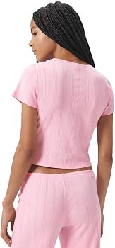 florence by mills Women's Cozy Crush Easy Cropped Tee Shirt | Amazon (US)