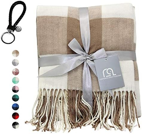 Holiday Christmas Blanket, Plaid Throw Blanket by Contempo Lifestyles – 50 x 60 Inch Decorative Clas | Amazon (US)