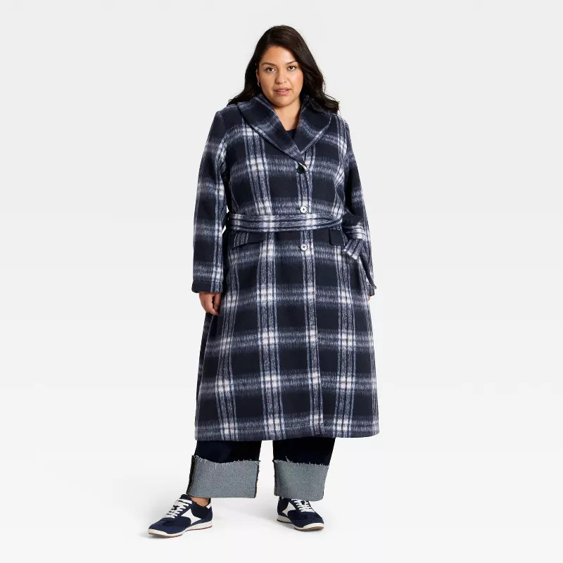 Women's Belted Coat - Ava & Viv™ | Target