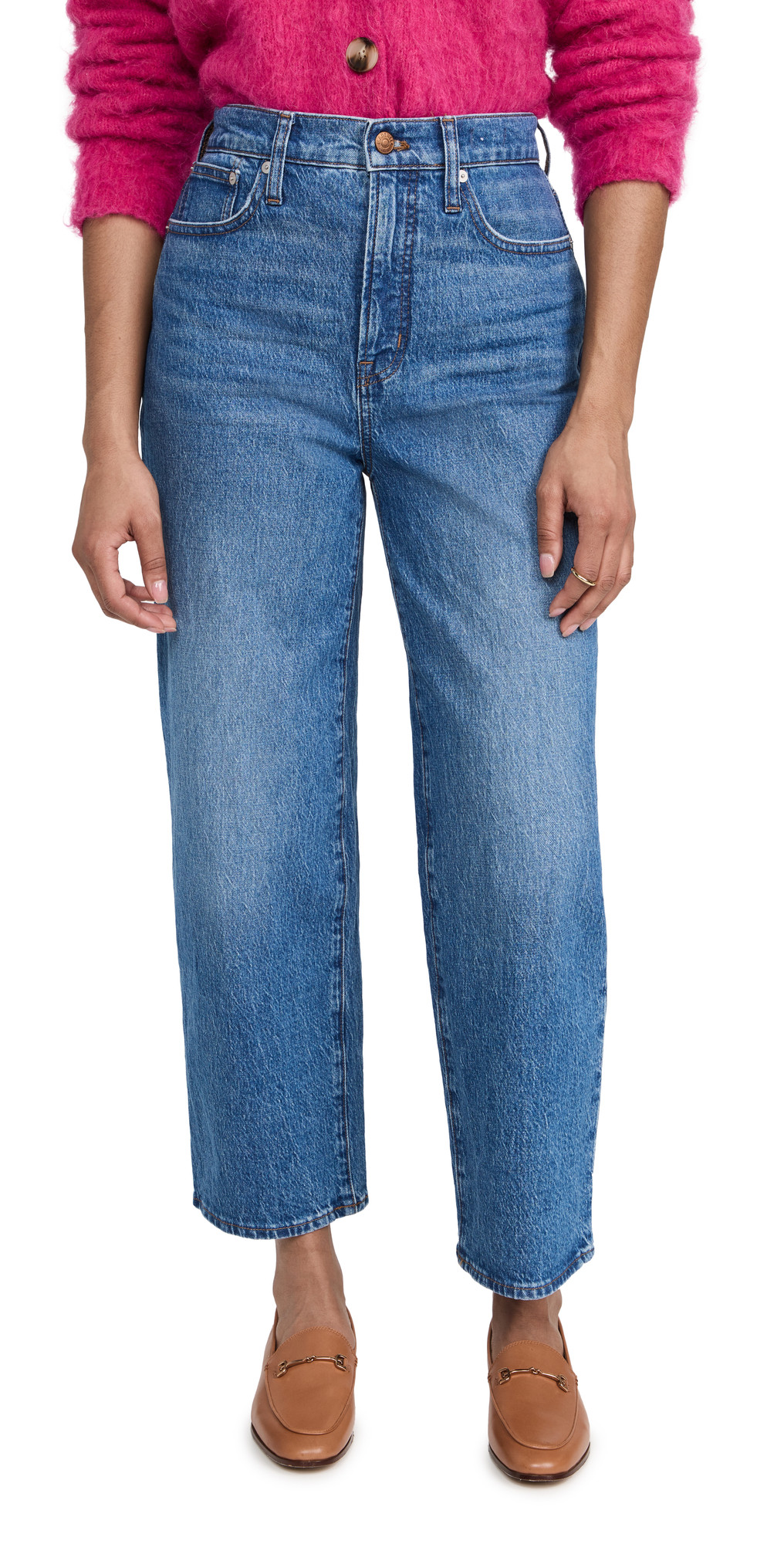 Madewell The Perfect Vintage Wide-Leg Crop Jean in Cresslow Wash | Shopbop