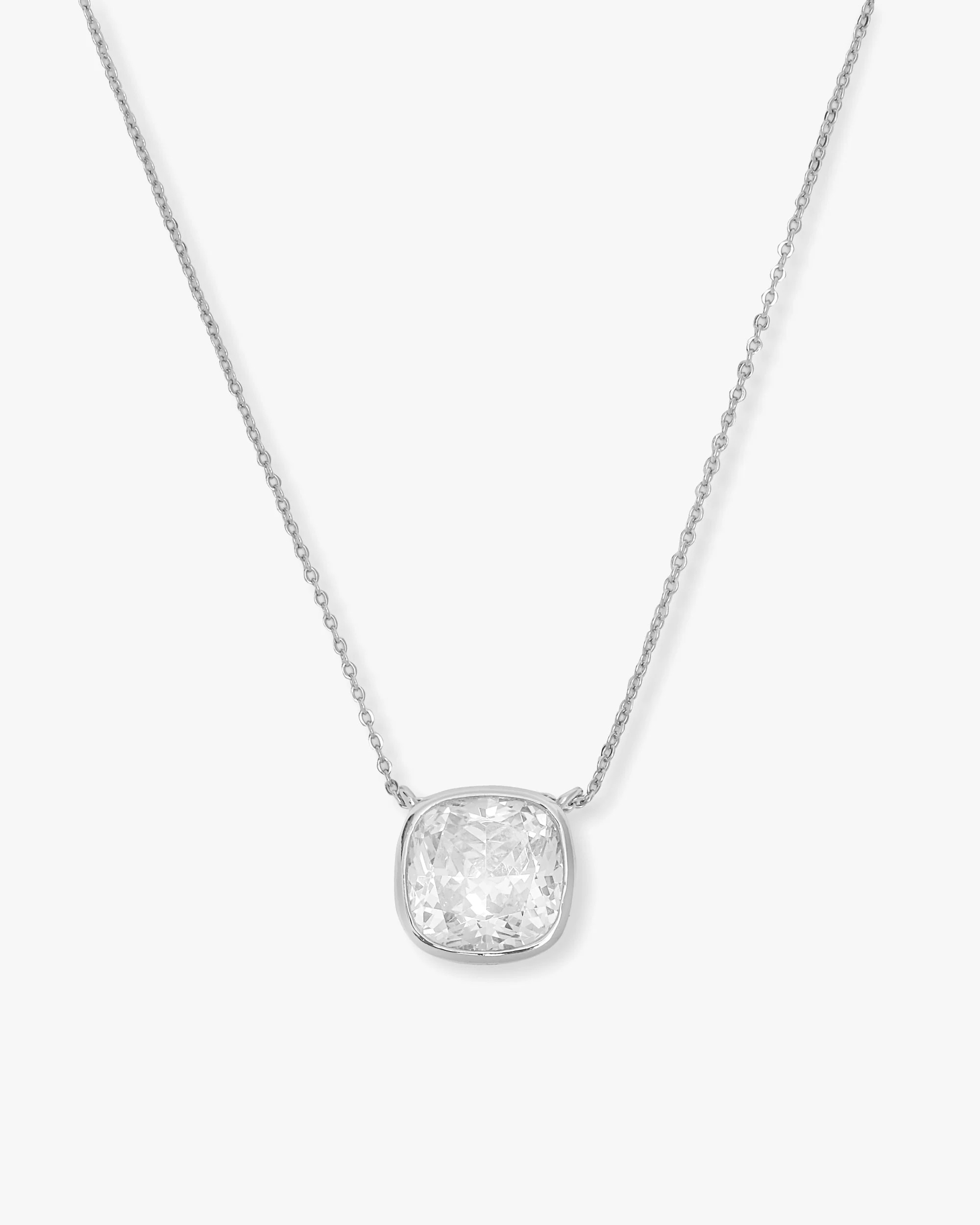 Duchess Pendant Necklace - Silver|White Diamondettes | Melinda Maria Jewelry