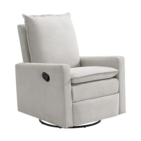 Oxford Baby Uptown Upholstered Swivel Glider & Recliner Nursery Chair, Sand | Amazon (US)