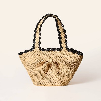 Raffia Bow Tote Bag - kate spade new york x Target Natural | Target