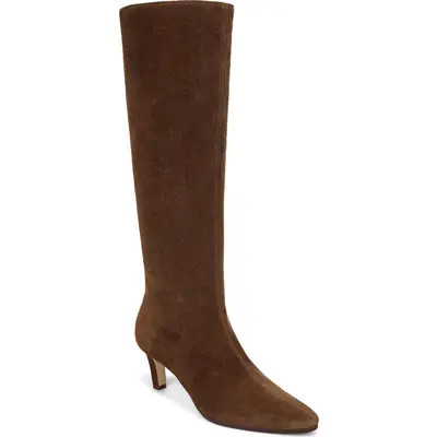 Veronica Beard Aisla Knee High Boot in Chestnut Suede at Nordstrom, Size 10 | Nordstrom