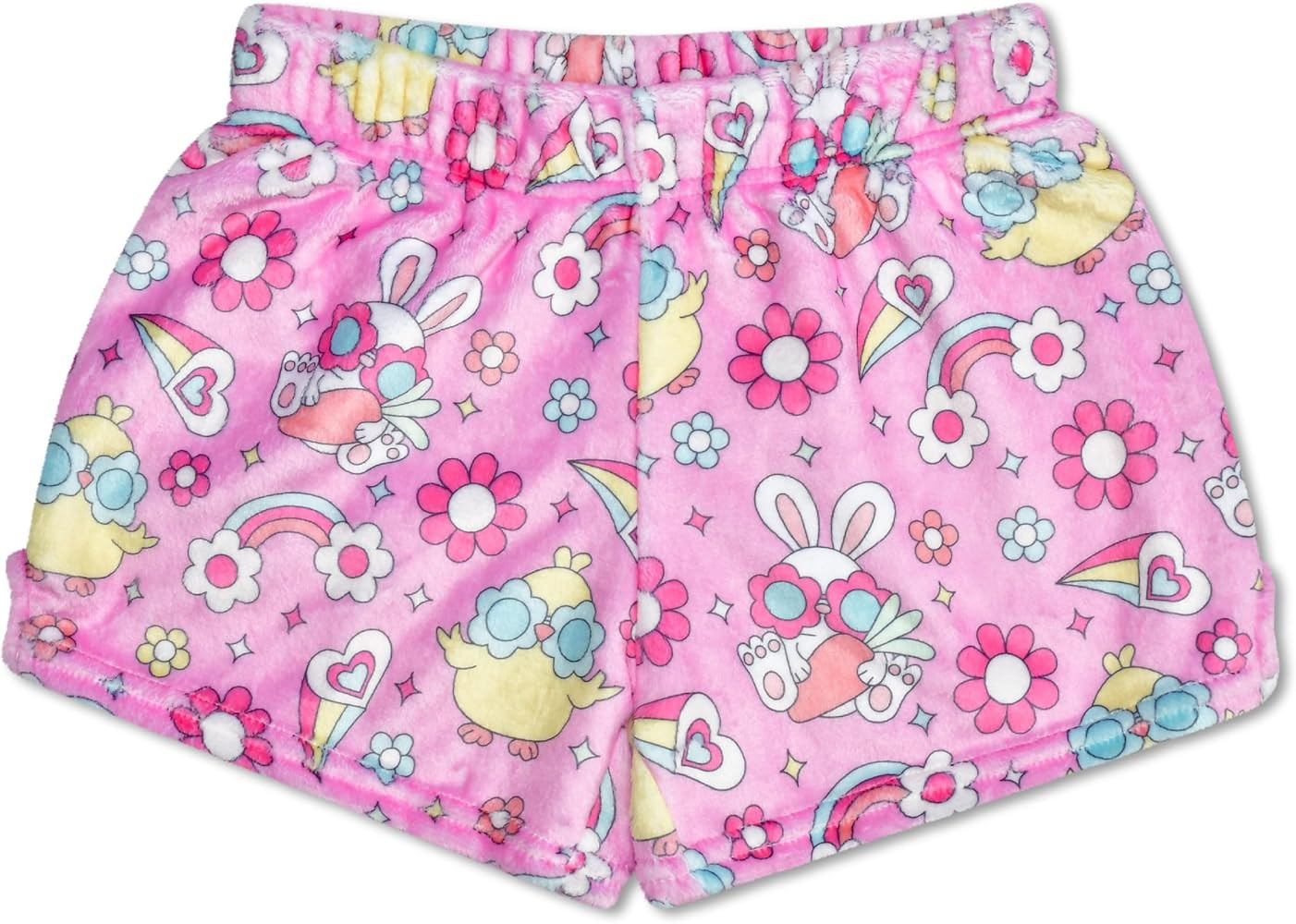 iscream Big Girls Silky Soft Fun Print Plush Fleece Shorts - Kawaii Besties Collection | Amazon (US)