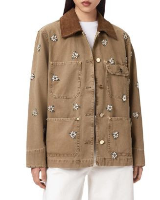 ALLSAINTS Bex Embellished Denim Jacket | Bloomingdale's Women | Bloomingdale's (AU)