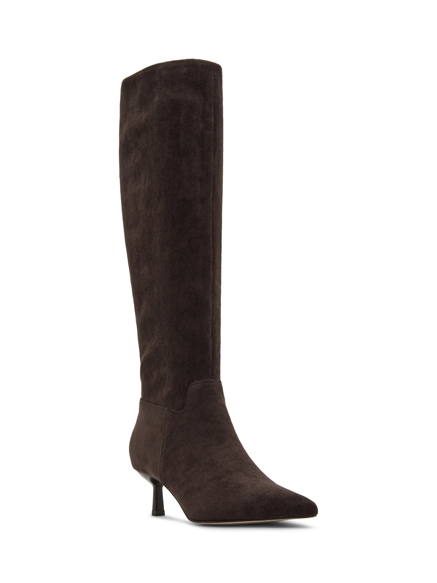 Madden Girl Women's Dicee Kitten Heel Knee High Boots (Wide Calf Available) | Walmart (US)
