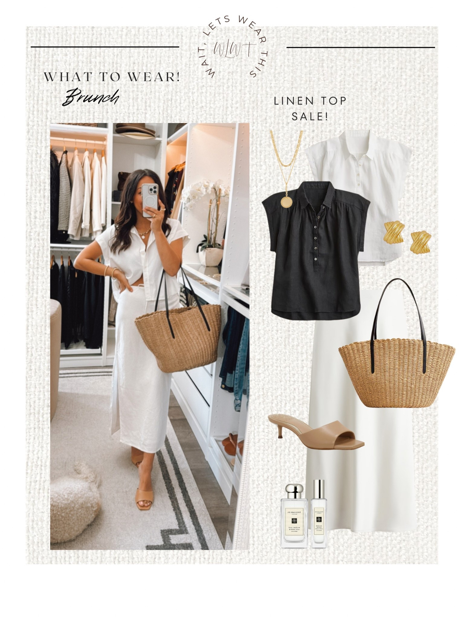 Linen top from Gap (the one I’m wearing ) is TTS - I’m wearing a small
The linen top from J.Crew runs big, consider sizing down.

#LTKSaleAlert #LTKOver40