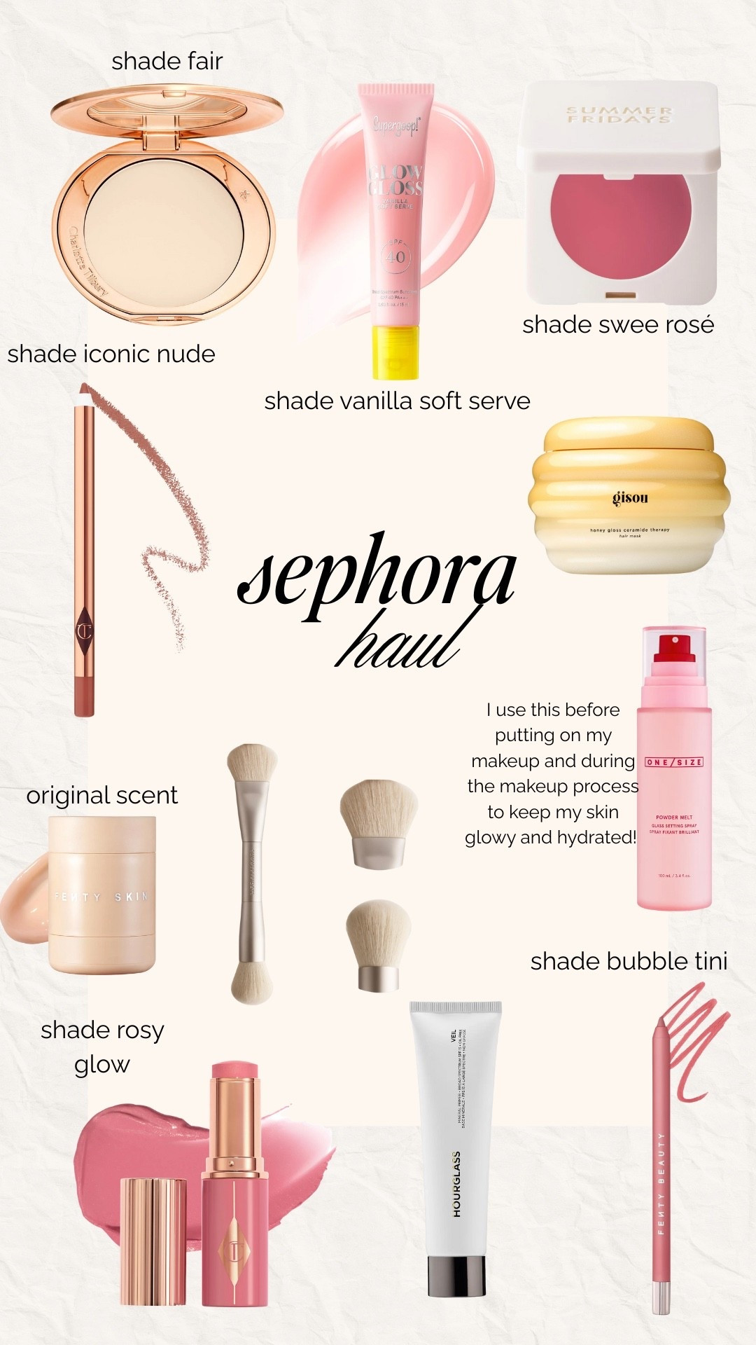 My latest @sephora haul is WAY TOO GOOD! Went in for restocks, left with much more than I needed but I am absolutely loving everything so far. I picked up two of my favorite lip liners in new colors. The Fenty Beauty liners are just the absolute best! They are so hydrating and pigmented and make your lipgloss or lipstick look sooo good. Restocked my Hourglass primer and Charlotte Tilbury setting powder and everything else I got is linked with shades! 

Don’t forget that @sephora has a FREE Beauty Insider Program! Beauty Insiders can enjoy free shipping or buy online pick up in store as well as same-day delivery (what I am currently obsessed with doing!).  Other perks of the program include: free returns, birthday gifts and so much more! And it’s free to sign up, yay! 🤩 It makes shopping for my go-to products that much easier. @sephora #sephorapartner #sephorahaul