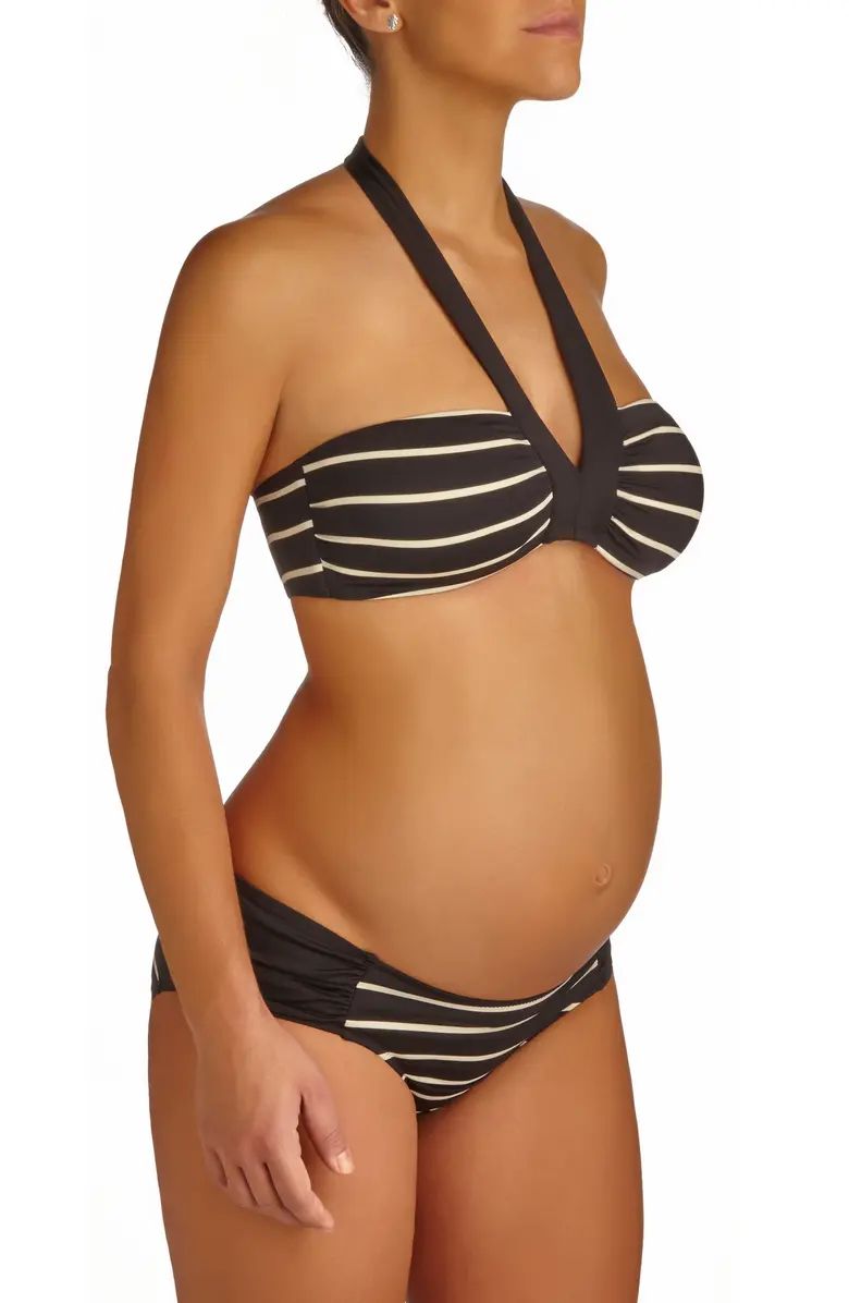 Pez D'Or Corfu Striped Two-Piece Maternity Swimsuit | Nordstrom | Nordstrom