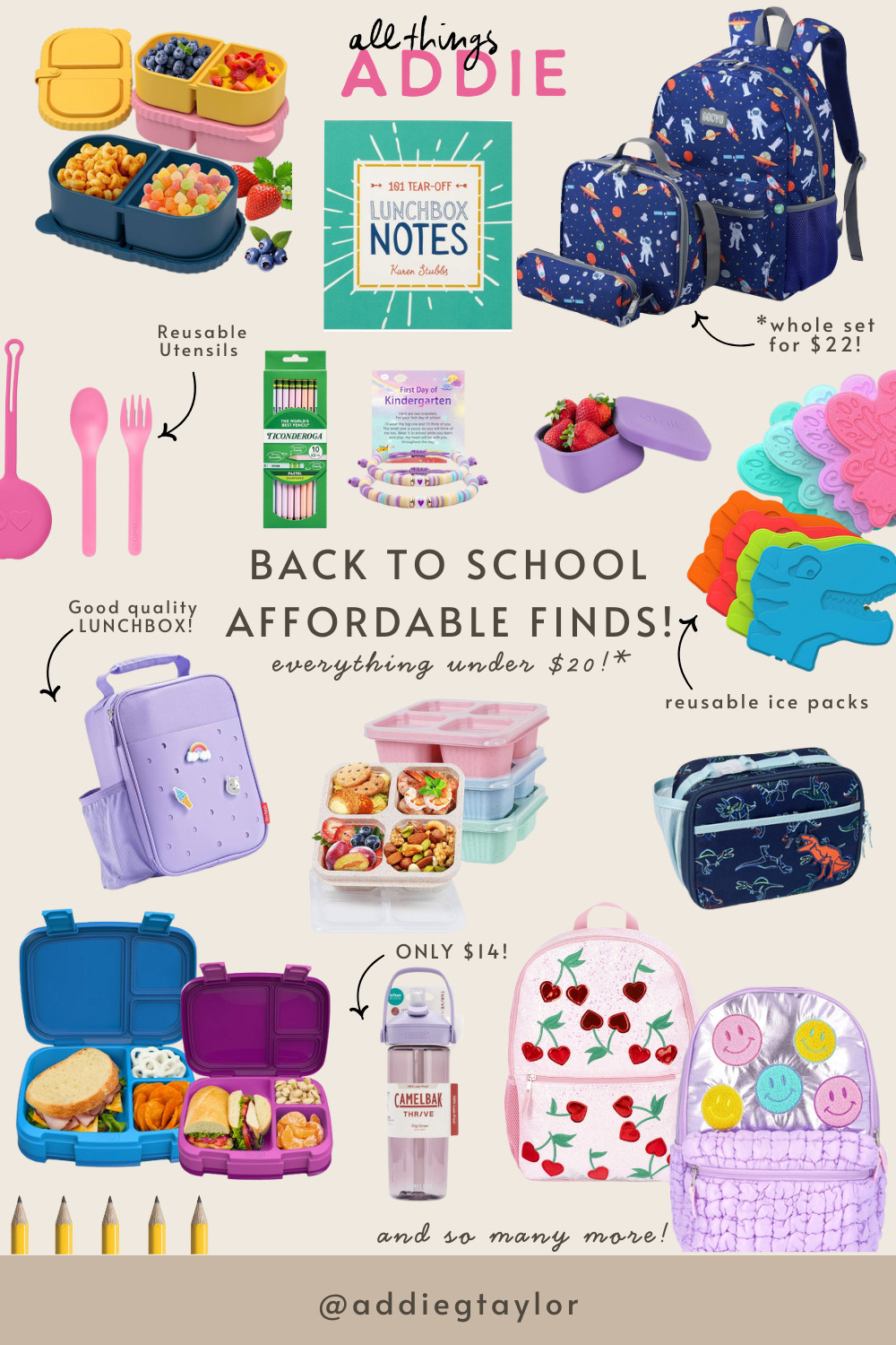  Affordable Back-to-School Finds! Everything Under $20! Back-to-school shopping doesn’t have to break the bank! ✨ I rounded up the cutest and most useful school essentials, all under $20. From backpacks and lunch gear to classroom supplies and fun extras, these budget-friendly picks are kid-approved!  

 