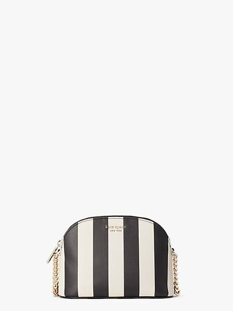 Kate Spade Spencer Stripe Small Dome Crossbody, Black Multi | Kate Spade (US)