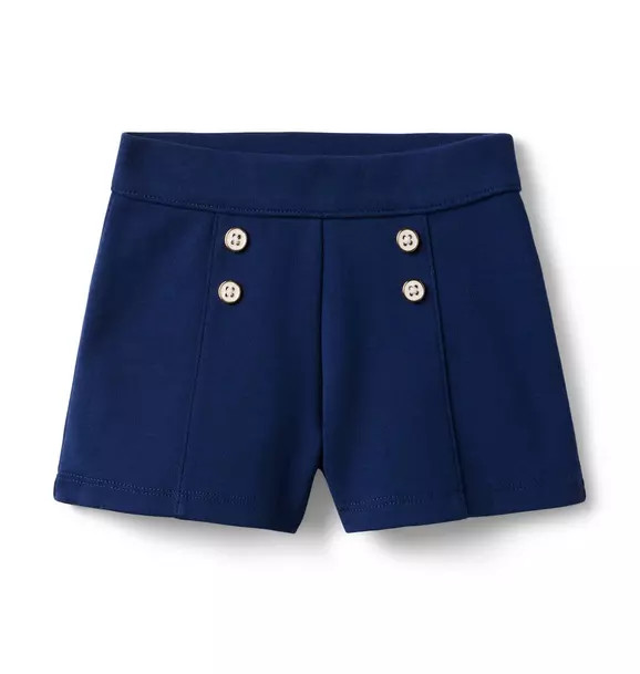 Button Ponte Short | Janie and Jack