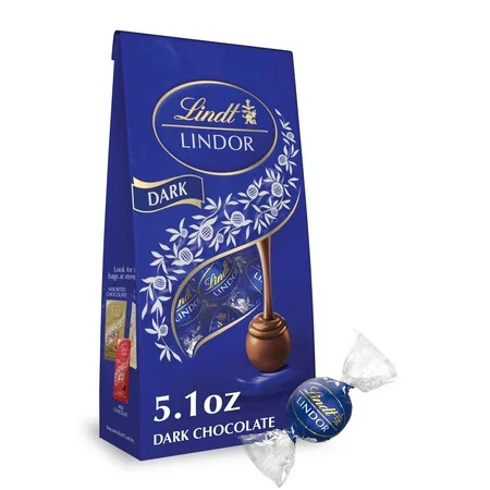 Lindt LINDOR Dark Chocolate Candy, 5.1 oz Bag | Walmart (US)