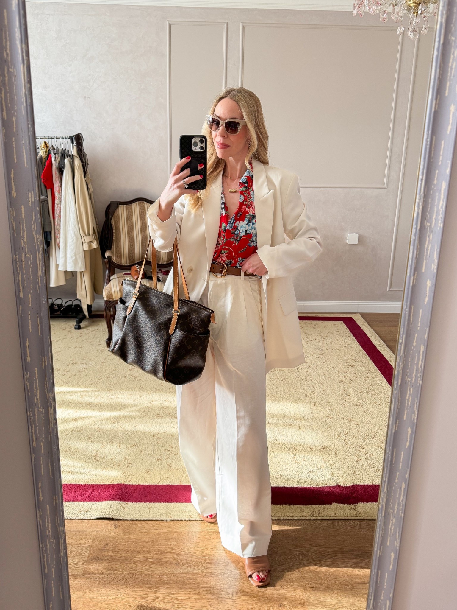 Spring work wear, white blazer, floral print shirt, linen blend pants (under $45)

#LTKOver40 #LTKFindsUnder50 #LTKWorkwear