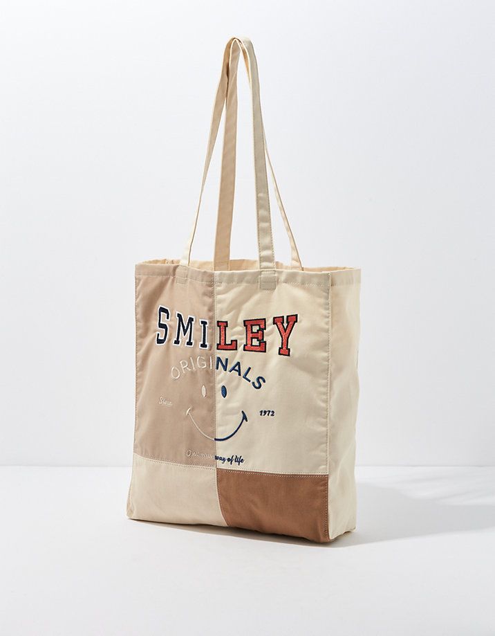 AEO Smiley® Patchwork Tote Bag | American Eagle Outfitters (US & CA)