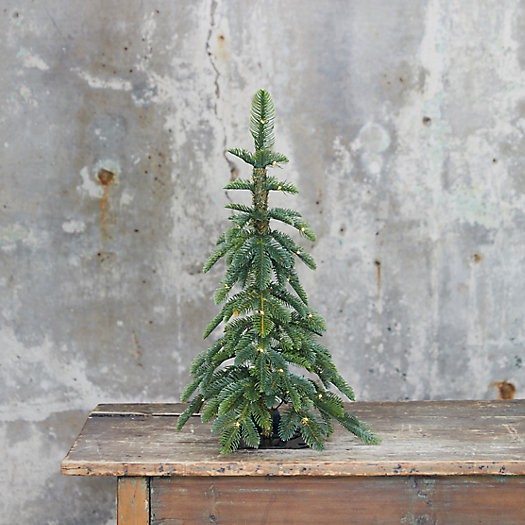Faux Pre-lit LED Alpine Tabletop Tree | Terrain