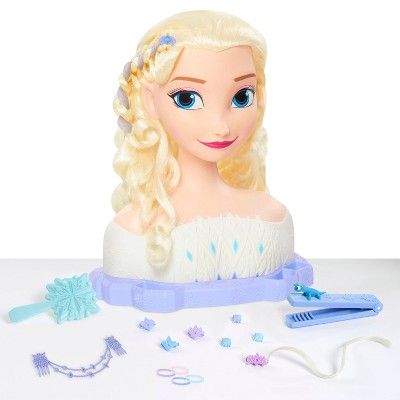 Disney Frozen 2 Deluxe Elsa the Snow Queen Styling Head 17pc | Target