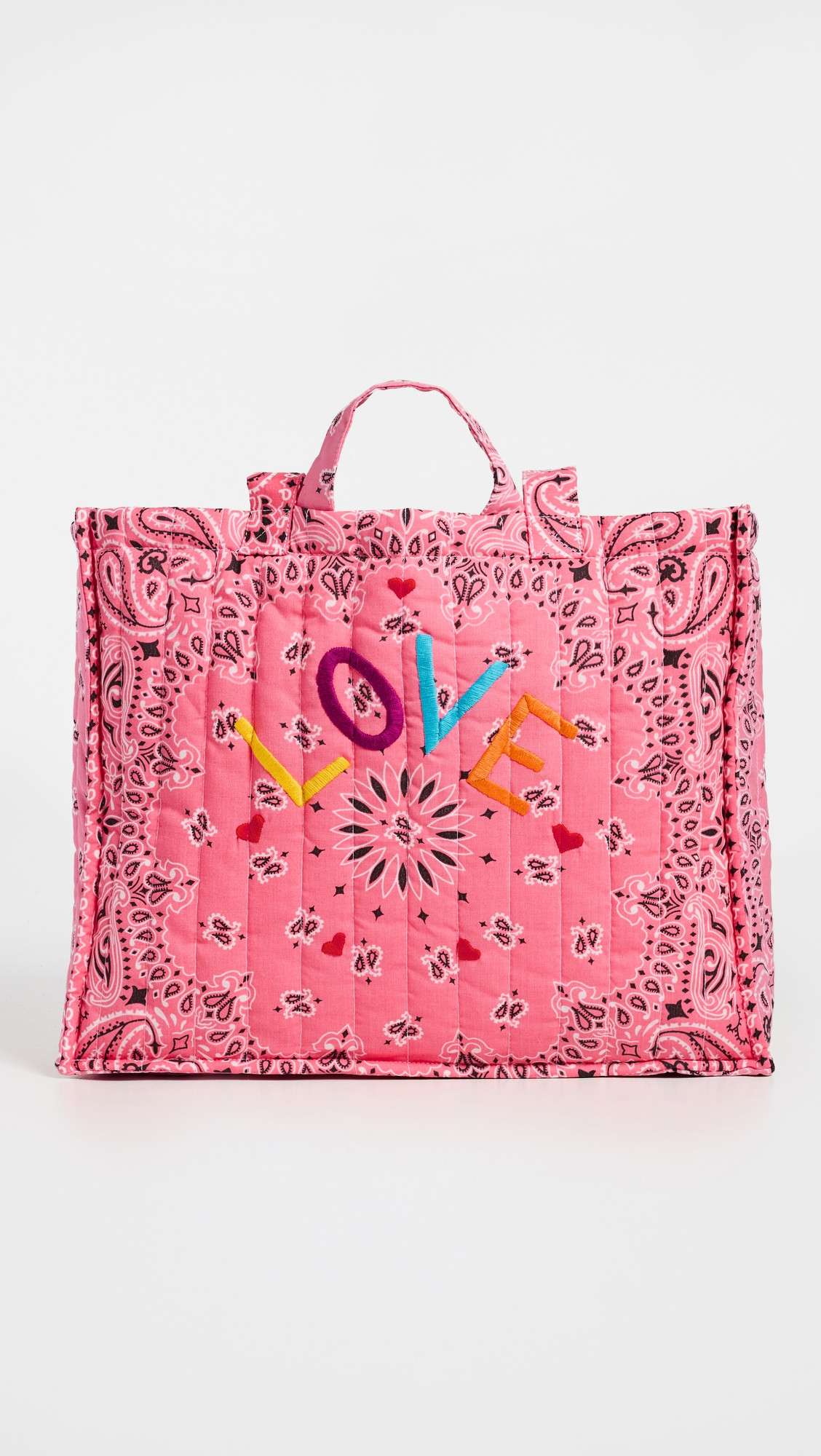 Call It By Your Name Quilted Maxi Cabas Tote Bag Strawberry/Pale Pink One Size | Shopbop