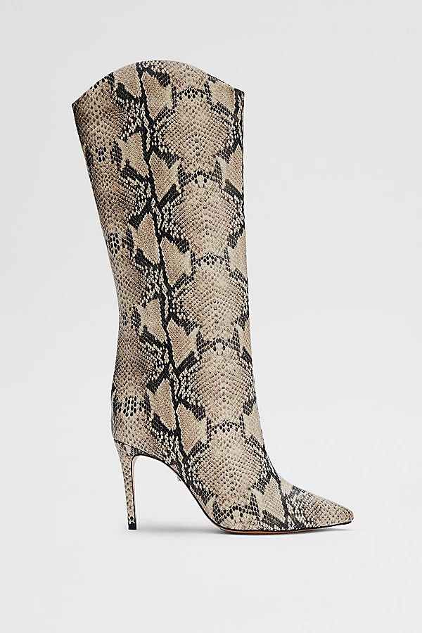 Schutz Maryana Snakeskin Knee-High Boot in Natural, Women's at Urban Outfitters | Urban Outfitters (US and RoW)