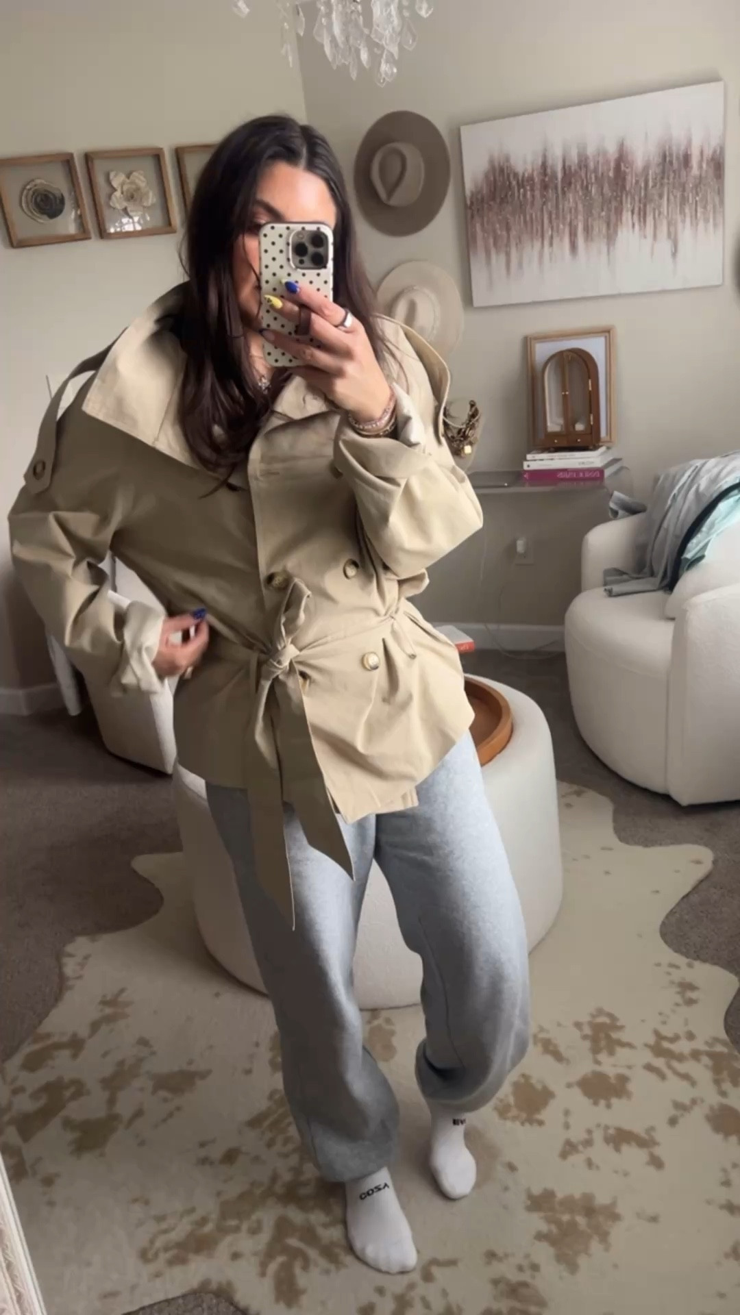 Cropped trench coat!