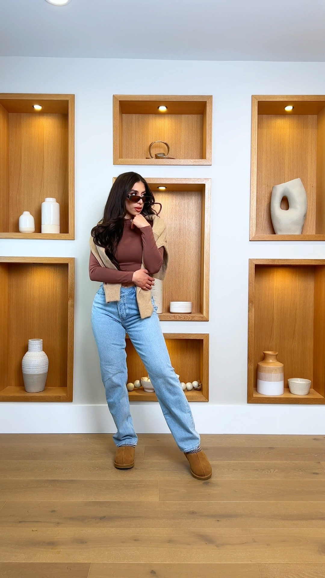 Uggs outfit #abercrombiejeans #abercrombie #uggs #amazonfinds #amazonfashion 