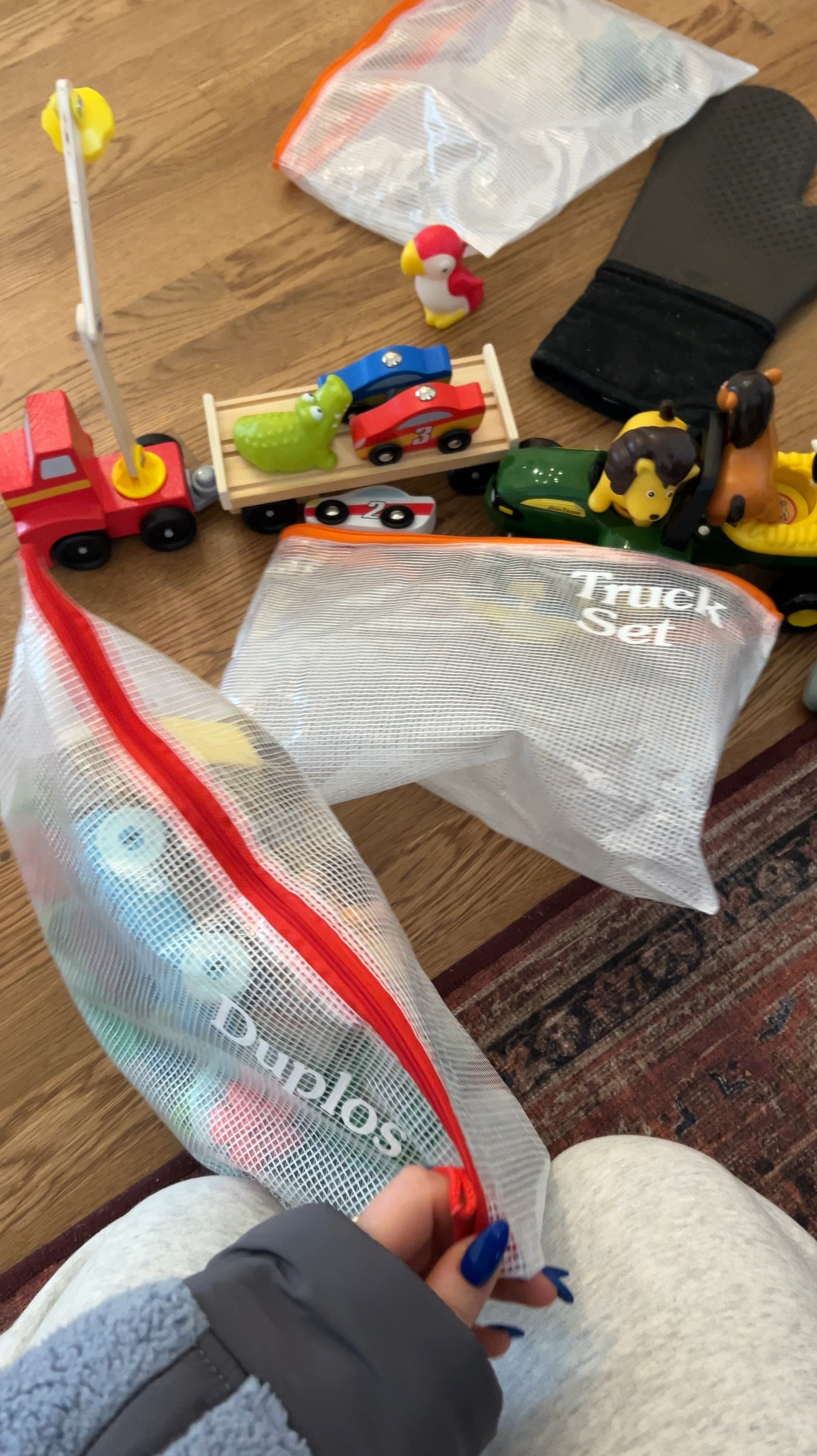 Used my cricut to make labels out of vinyl and I love these zippered mesh bags for toys!! 

#LTKKids #LTKFamily