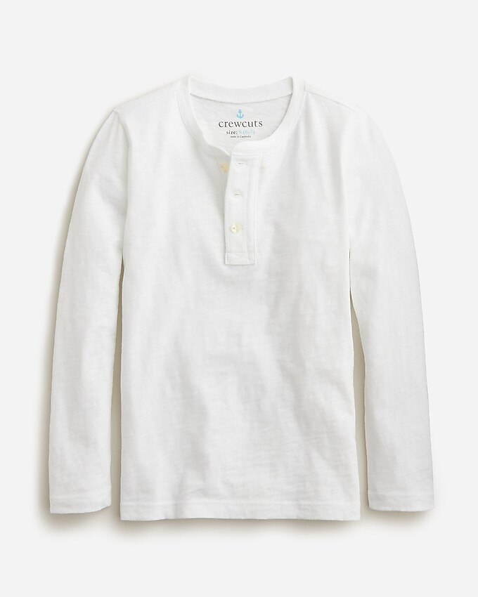Kids' long-sleeve garment-dyed henley | J. Crew US