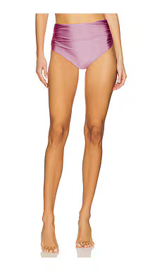 SIMKHAI Lilly Ruched Bikini Bottom in Petal from Revolve.com | Revolve Clothing (Global)