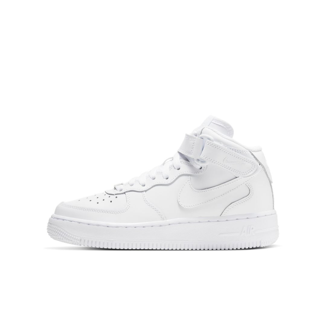 Nike Air Force 1 Mid Big Kids' Shoe Size 4.5Y (White) 314195-113 | Nike (US)
