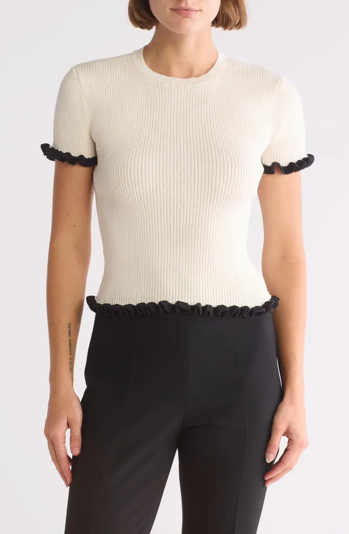 Tipped Rib Knit Sweater | Nordstrom Rack