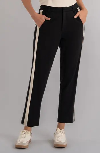 Faye High Waist Side Stripe Ankle Wide Leg Pants | Nordstrom