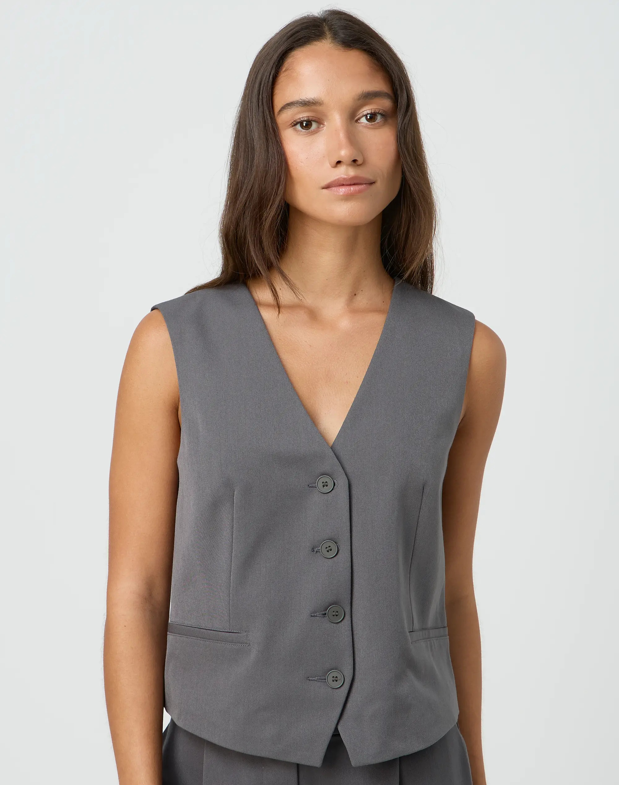 Tailored Boxy Vest | Glassons (Australia)