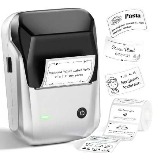 NIIMBOT B1 Label Maker, 2Inch Bluetooth Label Printer for Home, Sliver | Amazon (US)