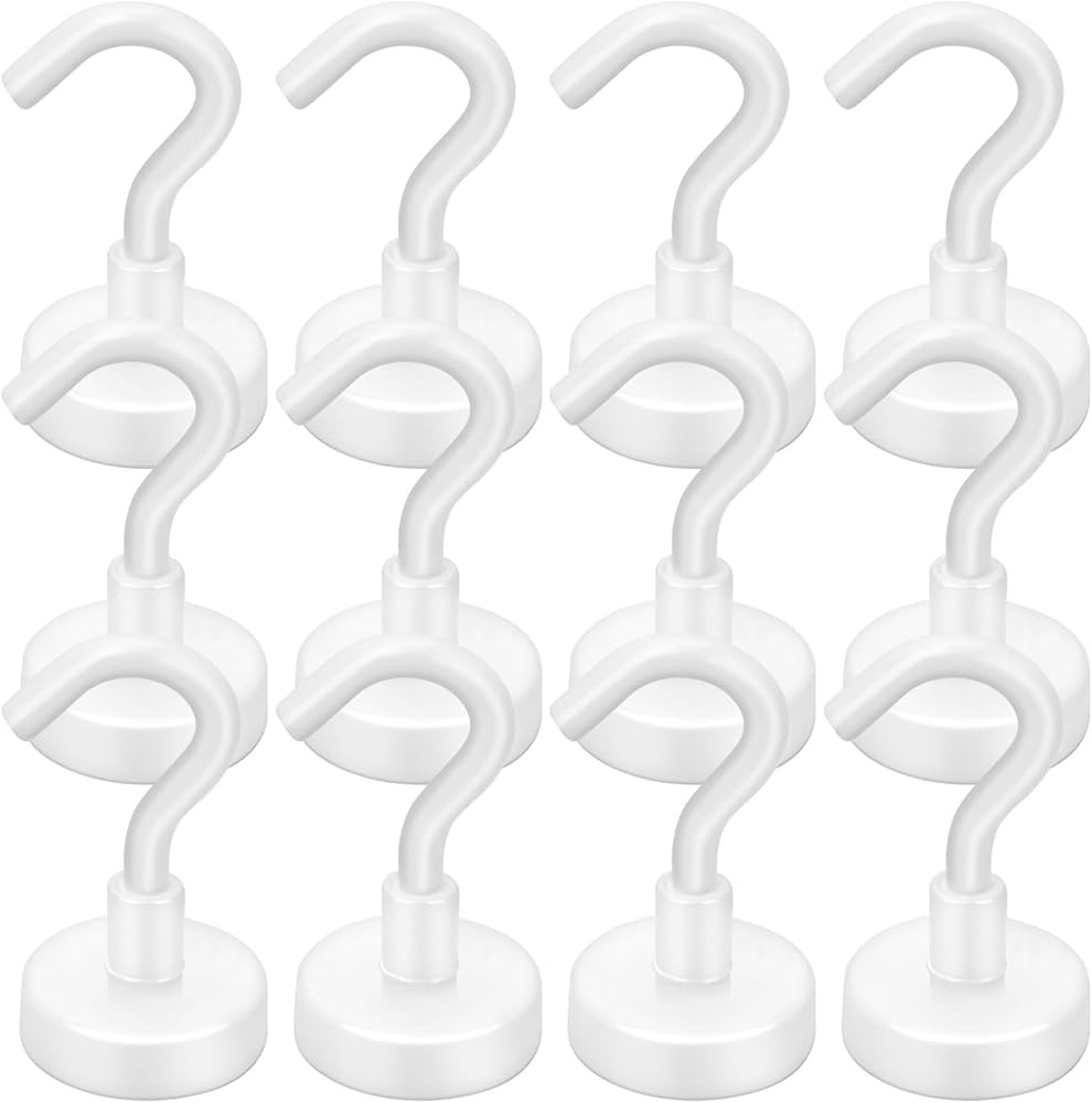 LOVIMAG Cruise Essentials - 28lbs Magnetic Hooks for Cabins, White Cruise Magnets for Door, Stron... | Amazon (US)