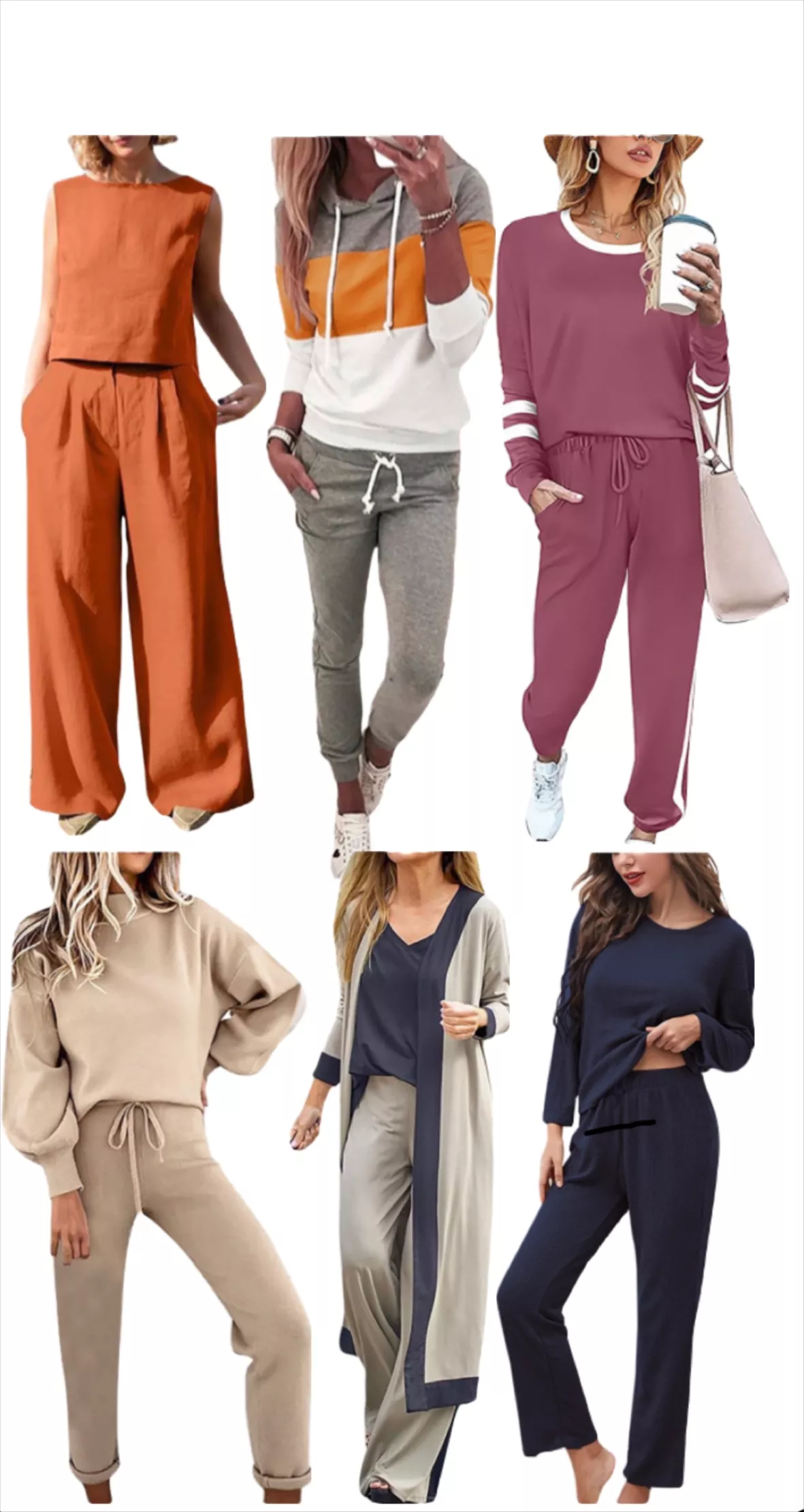 RQYYD Sweatsuits for Women Set 2 Piece Outfits Love Graphic Long