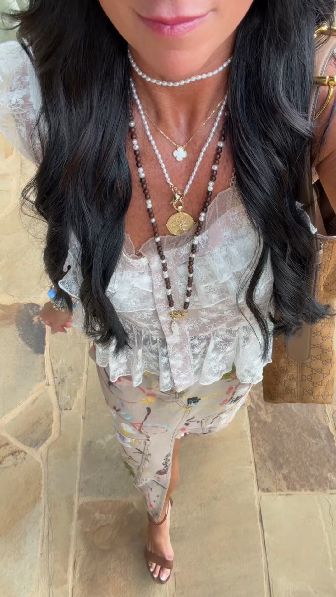 @Anthropologie top and the most beautiful free people skirt
Small top but would rather and XS and 4 skirt

#LTKCon #LTKootd