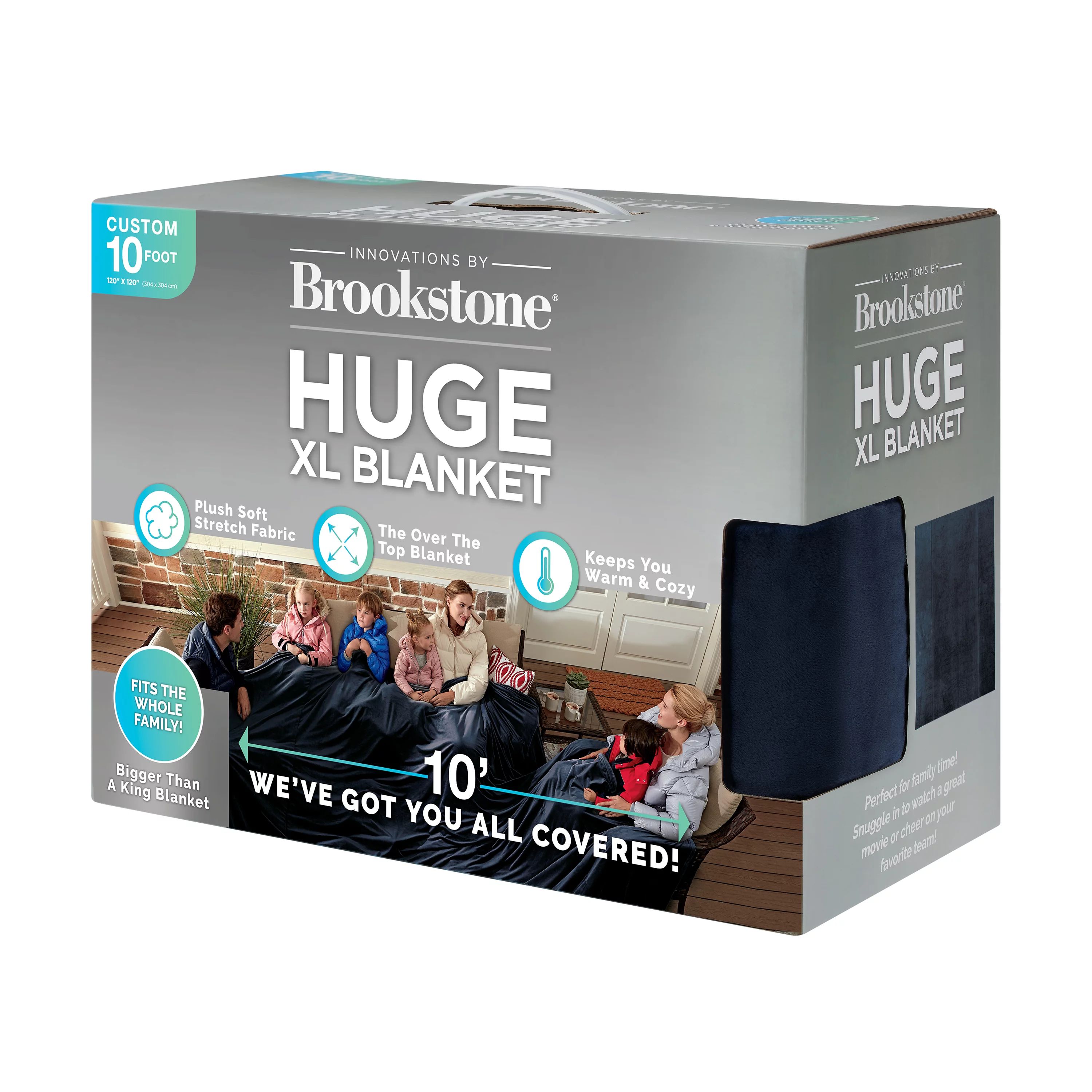 Brookstone Huge Blanket, Blue - Walmart.com | Walmart (US)