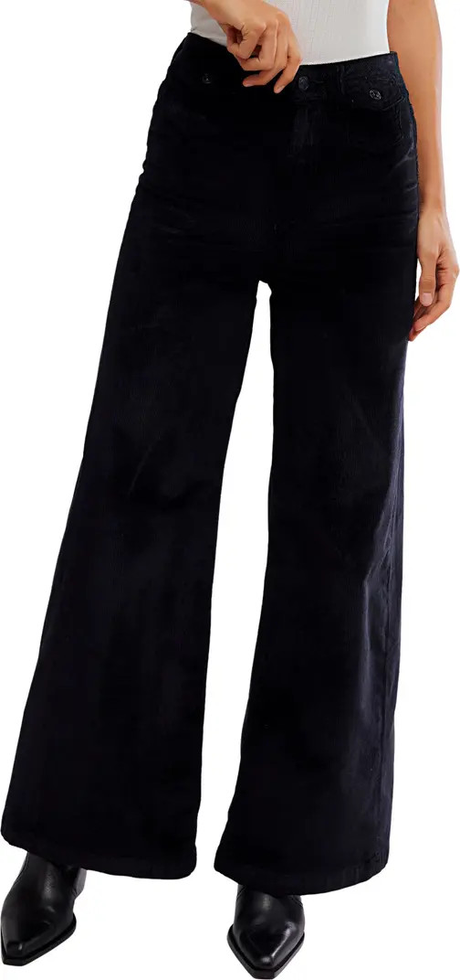 Free People Kellee High Waist Wide Leg Corduroy Palazzo Pants | Nordstromrack | Nordstrom Rack