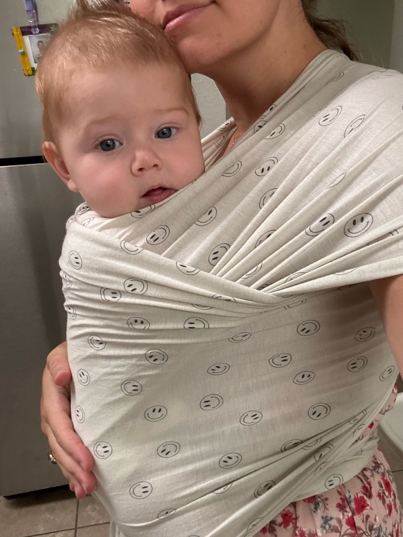6 months old and still fits our solly baby wrap 🥹 missing the newborn wrap days 

#LTKBaby #LTKBump