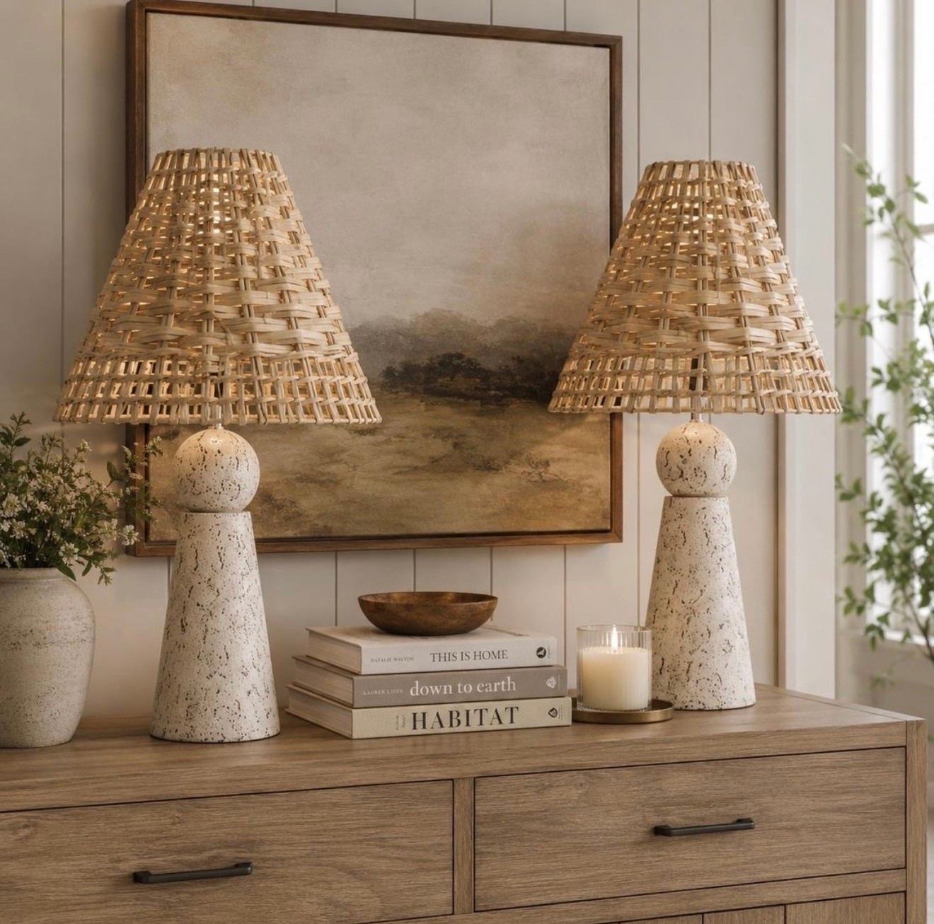 I love this set of lamps. They are so affordable at only around $60 apiece! ￼

#LTKHome